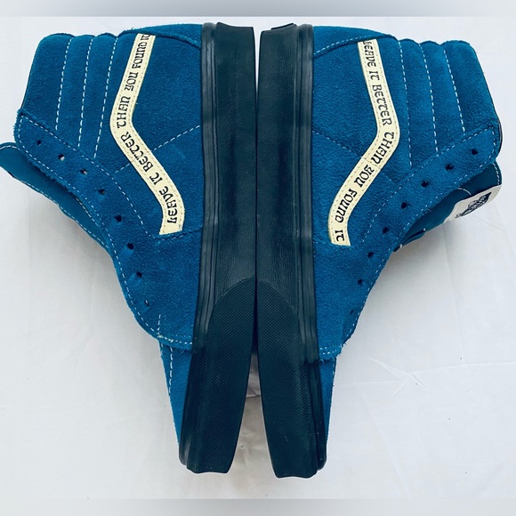 Vans Sneakers SK8 -Hi Parks Project Men’s 7” Women 8.5” Suede Upper Black/Blue - Picture 1 of 8